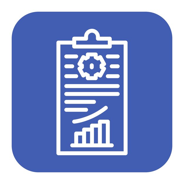 Imagen vectorial del icono del plan de desarrollo Se puede utilizar para Recursos Humanos