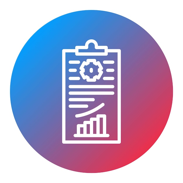 Imagen vectorial del icono del plan de desarrollo Se puede utilizar para Recursos Humanos