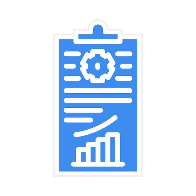 Imagen vectorial del icono del plan de desarrollo Se puede utilizar para Recursos Humanos