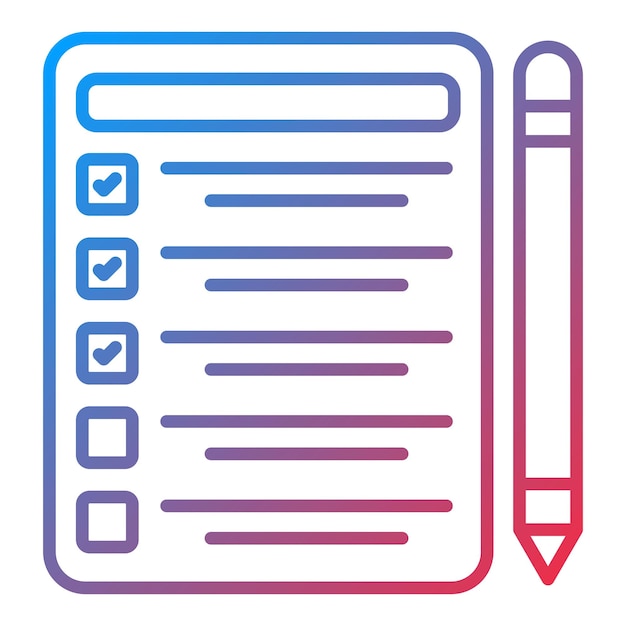 Imagen vectorial del icono del plan estratégico Se puede utilizar para la gestión empresarial