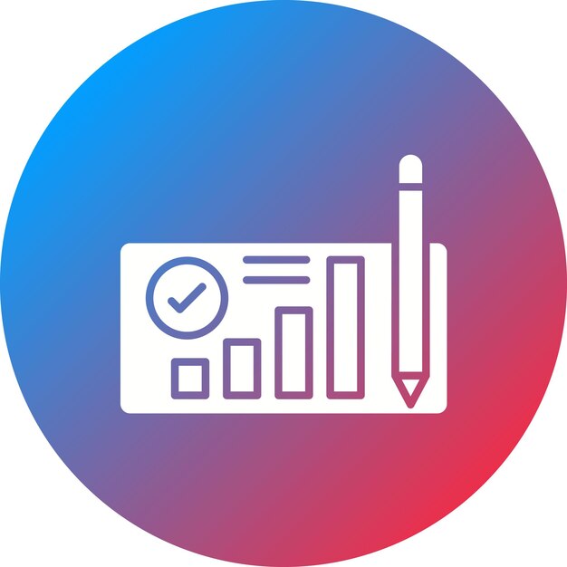 Imagen vectorial del icono del plan de negocios Se puede utilizar para Finanzas
