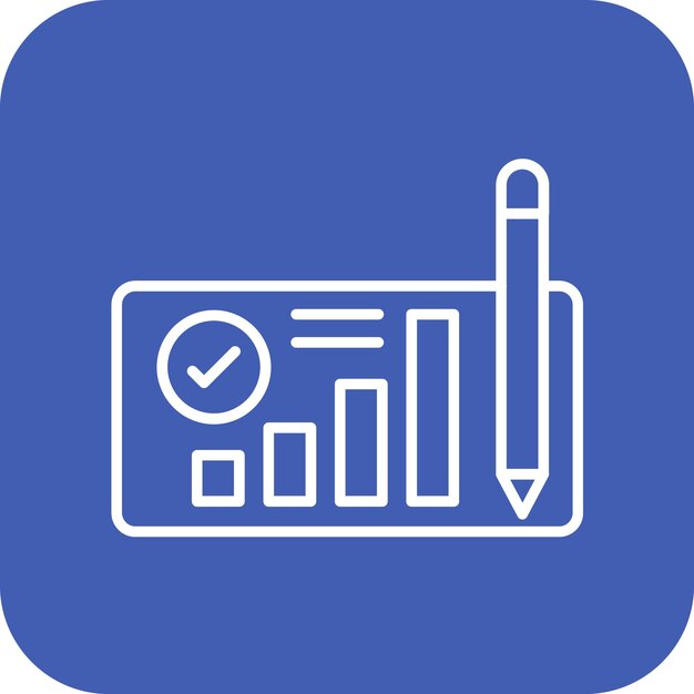 Imagen vectorial del icono del plan de negocios Se puede utilizar para Finanzas