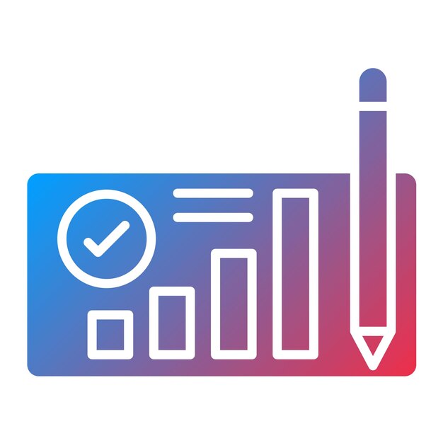 Imagen vectorial del icono del plan de negocios Se puede utilizar para Finanzas