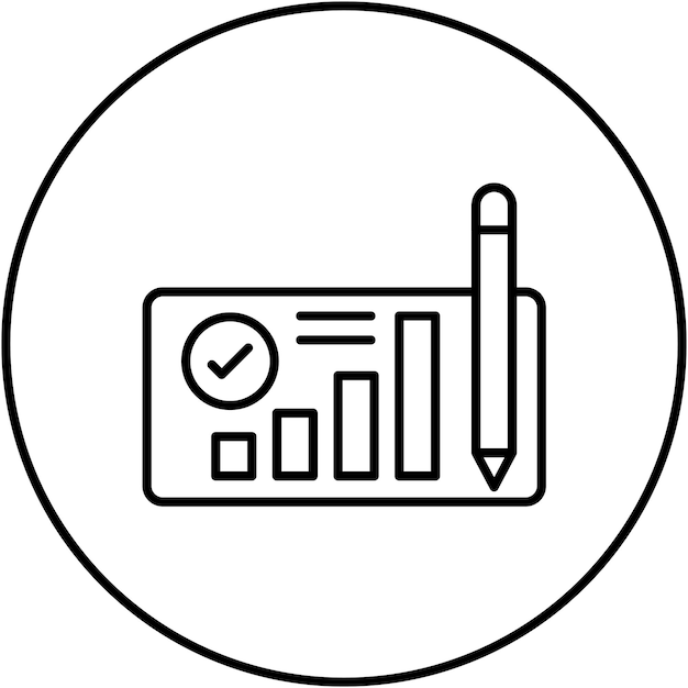 Imagen vectorial del icono del plan de negocios Se puede utilizar para Finanzas