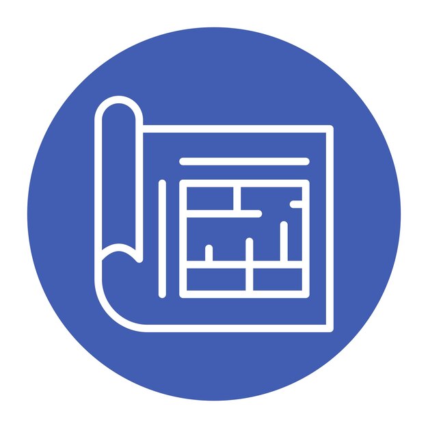 Imagen vectorial del icono del plan de piso Se puede utilizar para eventos de premios