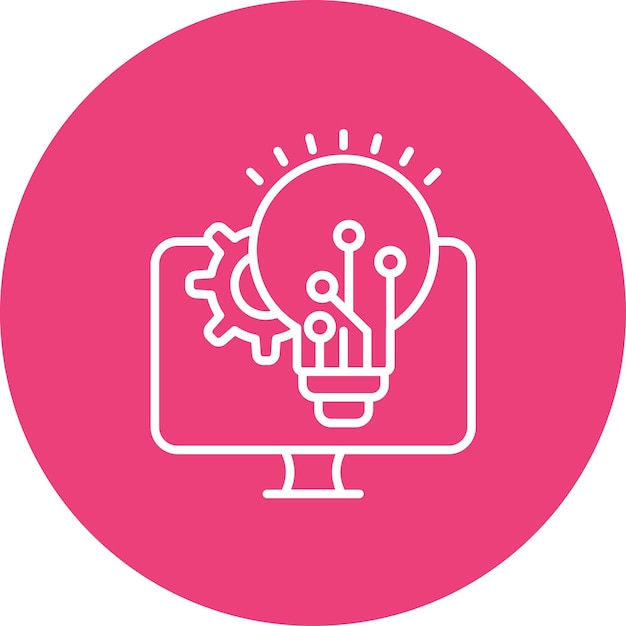 Imagen vectorial del icono del plan del proyecto Se puede utilizar para la programación informática