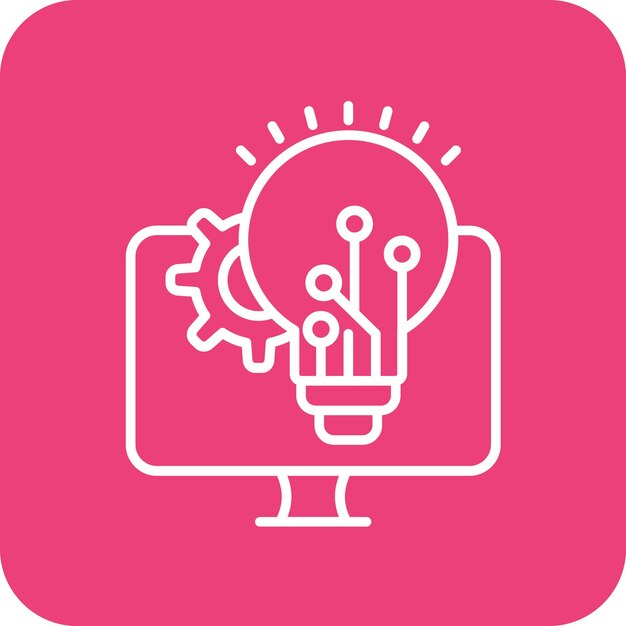 Imagen vectorial del icono del plan del proyecto Se puede utilizar para la programación informática