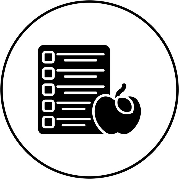Imagen vectorial del icono del plan de salud Se puede utilizar para la agencia de reclutamiento