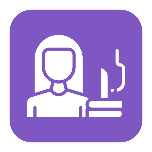 Imagen vectorial del icono del planchador Se puede utilizar para limpiar y limpiar el polvo
