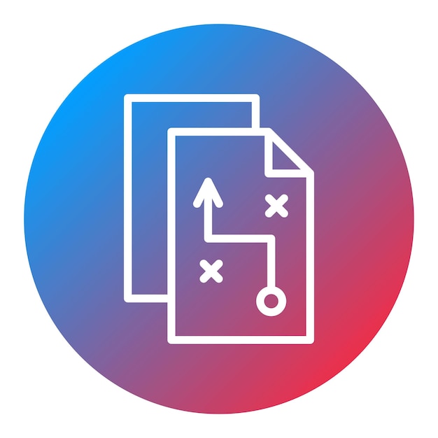 Imagen vectorial del icono de planificación estratégica Se puede utilizar para la encuesta