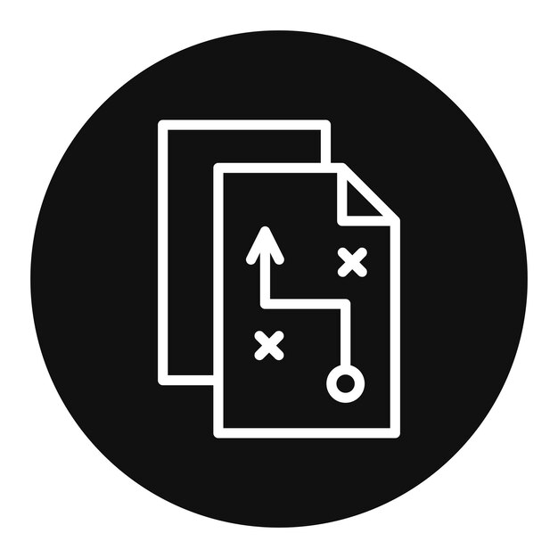 Imagen vectorial del icono de planificación estratégica Se puede utilizar para la encuesta