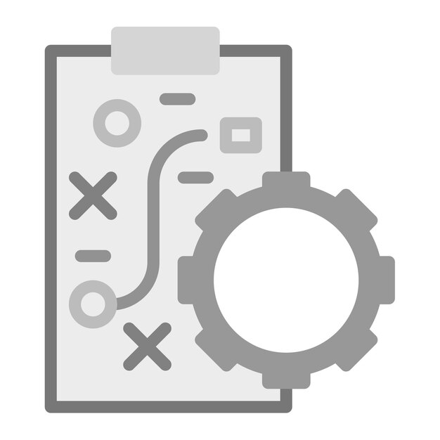 Imagen vectorial de icono de planificación estratégica Se puede utilizar para el liderazgo