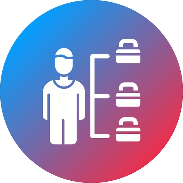 Imagen vectorial del icono de planificación de HR Puede utilizarse para Recursos Humanos