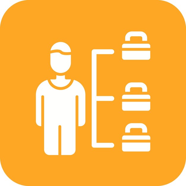 Imagen vectorial del icono de planificación de HR Puede utilizarse para Recursos Humanos