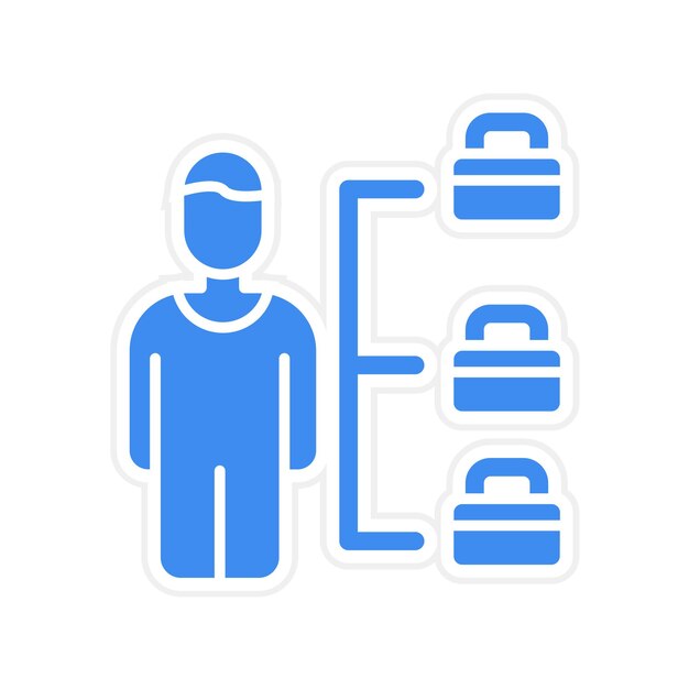 Imagen vectorial del icono de planificación de HR Puede utilizarse para Recursos Humanos