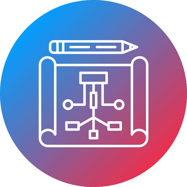 Imagen vectorial del icono de planificación del proyecto Se puede utilizar para la gestión del proyecto
