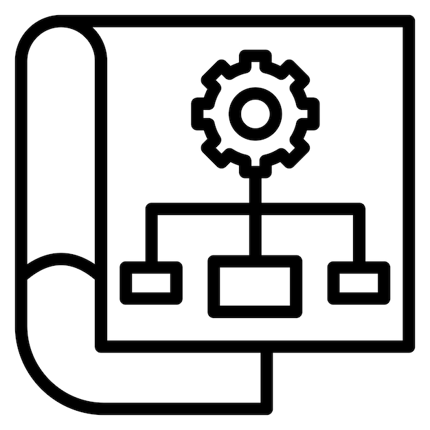 Imagen vectorial del icono de planificación del proyecto Se puede utilizar para el plan de acción