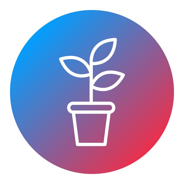 Imagen vectorial del icono de la planta Se puede utilizar para la industria