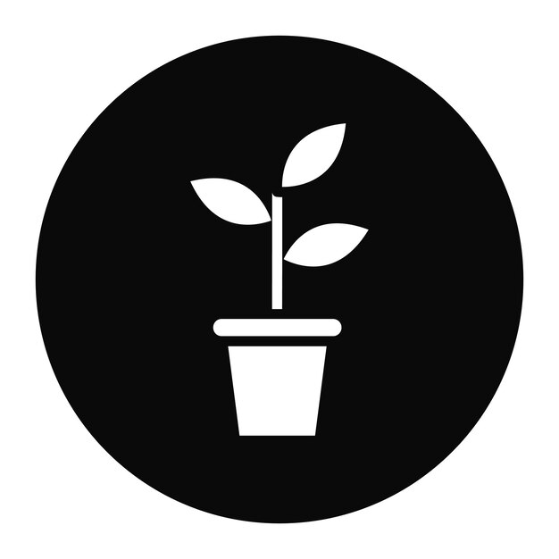 Imagen vectorial del icono de la planta Se puede utilizar para la industria