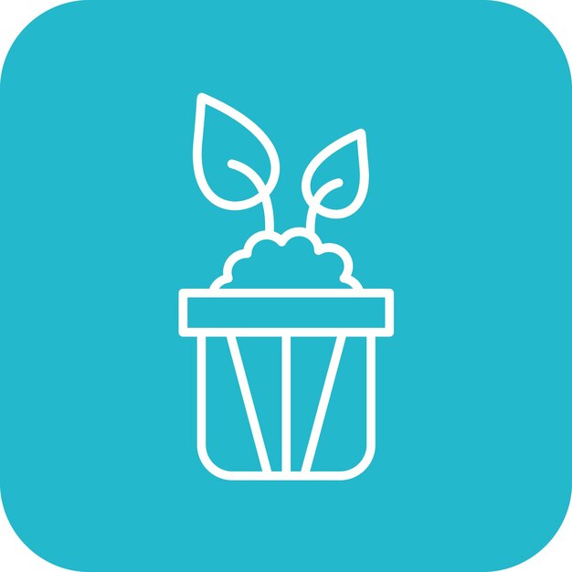 Imagen vectorial del icono de la planta Se puede utilizar para productos ecológicos