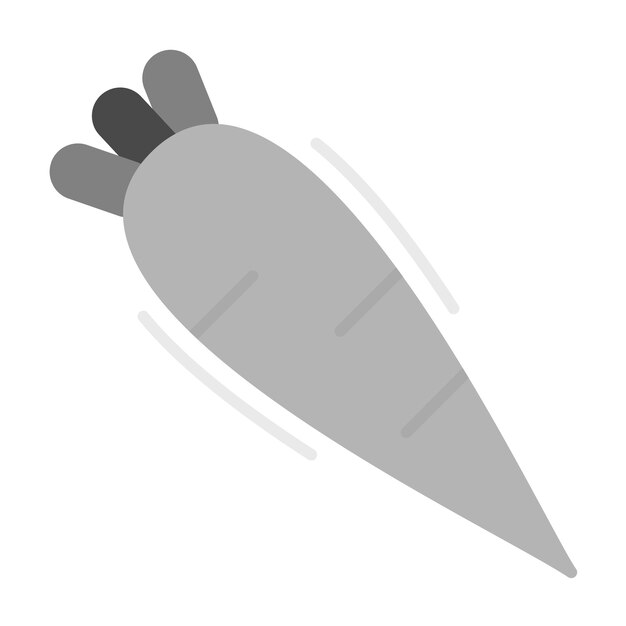 Imagen vectorial del icono de la planta de zanahoria Se puede usar para la primavera