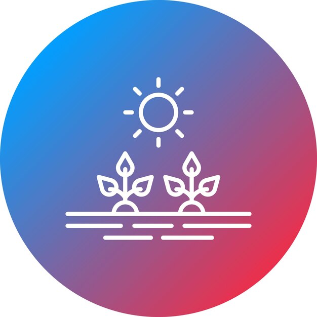 Imagen vectorial del icono de la plantación Se puede utilizar para la agricultura