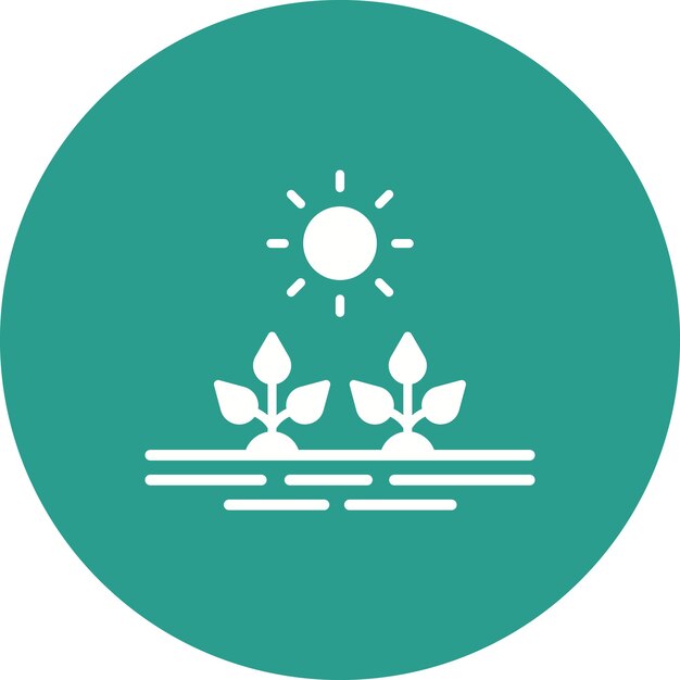 Imagen vectorial del icono de la plantación Se puede utilizar para la agricultura