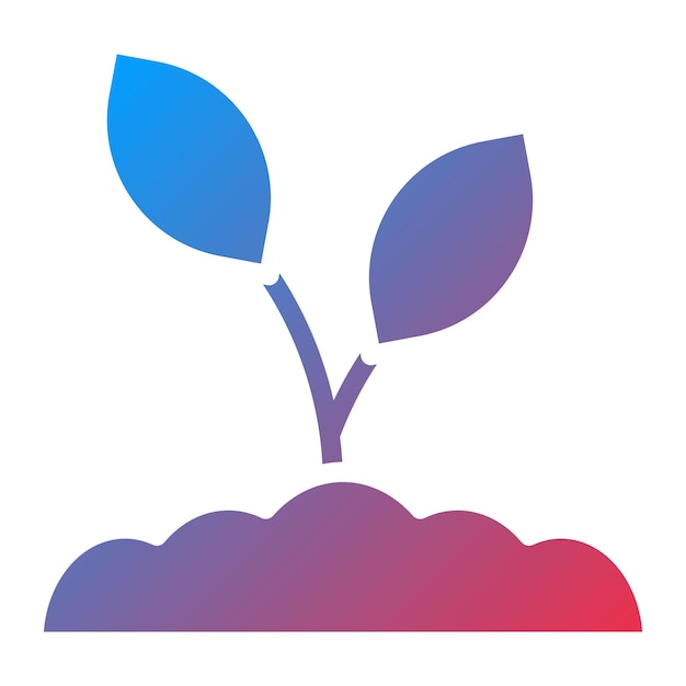 Imagen vectorial del icono de plantación Se puede utilizar para el Día Mundial del Medio Ambiente