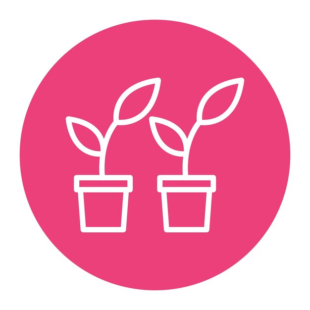 Imagen vectorial del icono de las plantas Se puede usar para el calentamiento global
