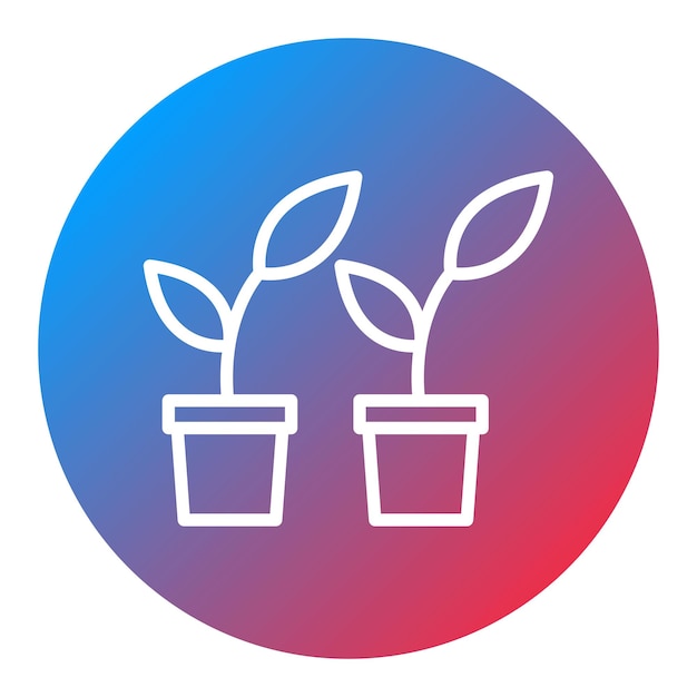 Imagen vectorial del icono de las plantas Se puede usar para el calentamiento global