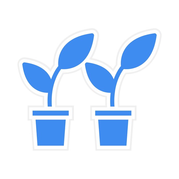 Imagen vectorial del icono de las plantas Se puede usar para el calentamiento global