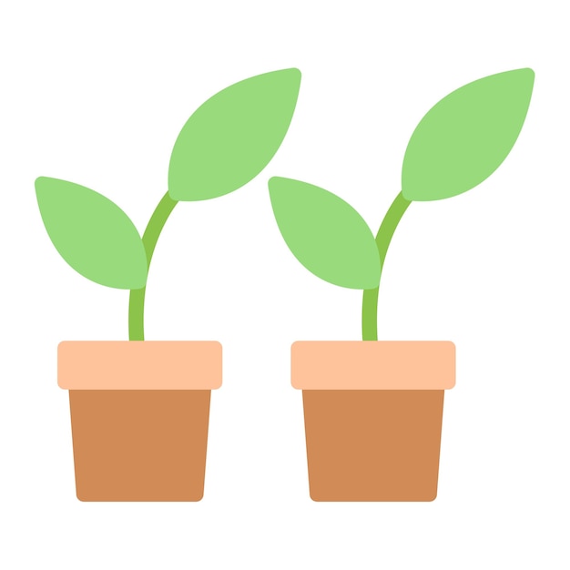 Imagen vectorial del icono de las plantas Se puede usar para el calentamiento global