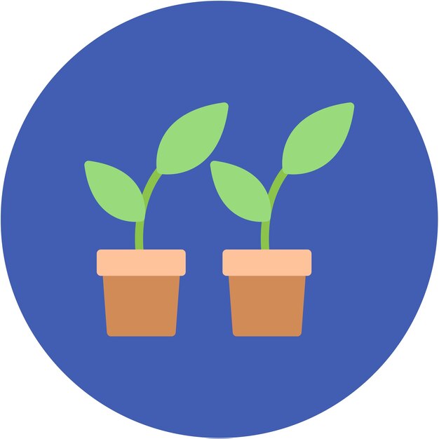 Imagen vectorial del icono de las plantas Se puede usar para el calentamiento global