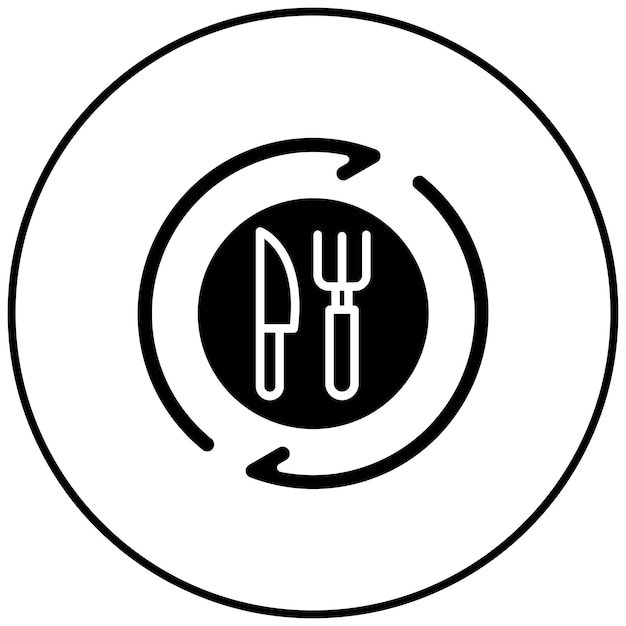 Imagen vectorial de icono de plata reutilizable Puede usarse para una vida sostenible
