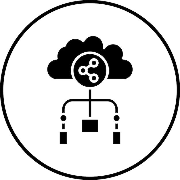 Imagen vectorial de icono de plataforma para compartir Se puede utilizar para Economía