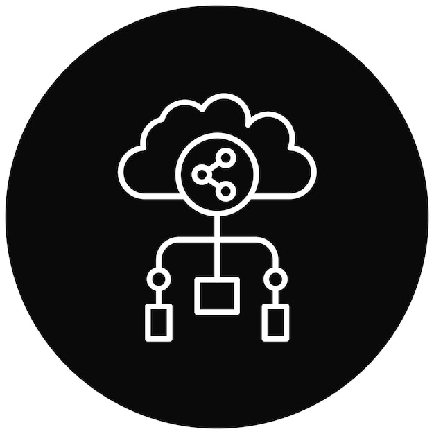 Imagen vectorial de icono de plataforma para compartir Se puede utilizar para Economía