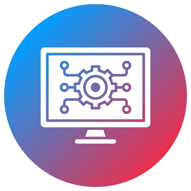 Imagen vectorial de icono de la plataforma de gestión de datos Se puede utilizar para la tecnología de marketing