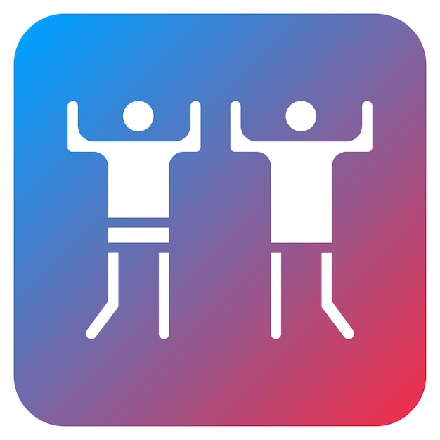 Imagen vectorial del icono de Playmates Se puede usar para la relación social