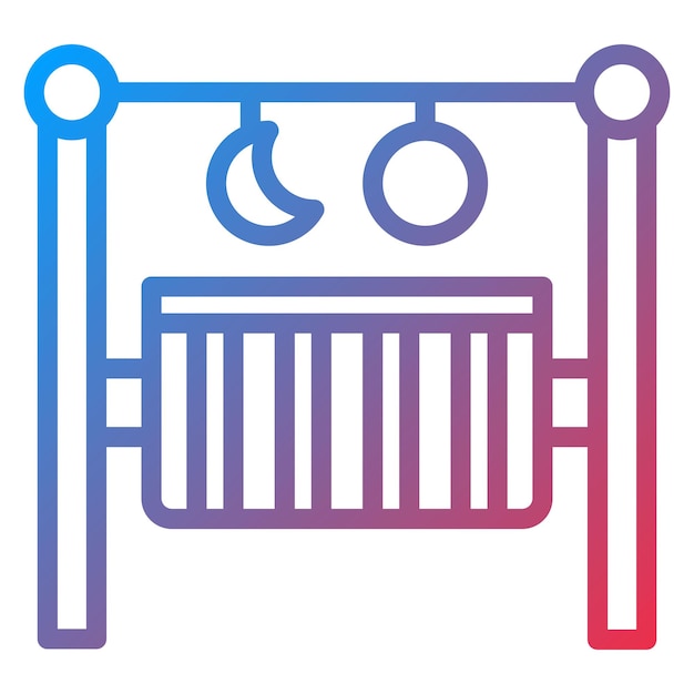 Imagen vectorial del icono de Playpen Se puede usar para criar niños