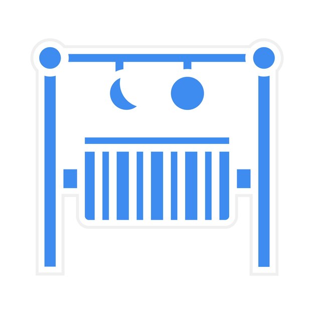 Imagen vectorial del icono de Playpen Se puede usar para criar niños