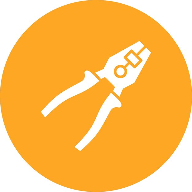 Imagen vectorial del icono de Pliers Se puede utilizar para mejoras en el hogar