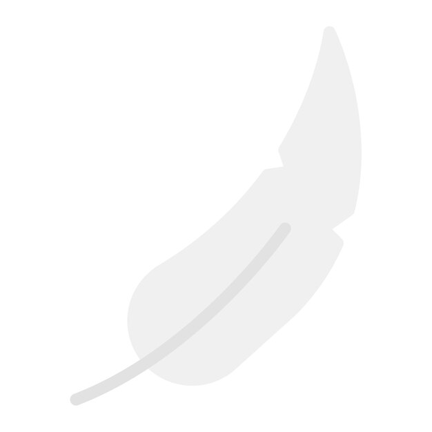 La imagen vectorial del icono de las plumas se puede utilizar para las características de la tela