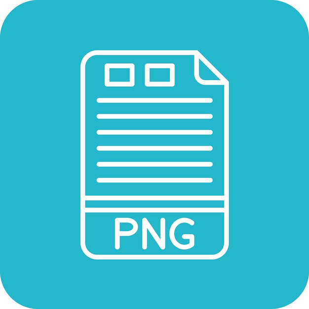 Imagen vectorial de icono PNG Puede utilizarse para formatos de archivo