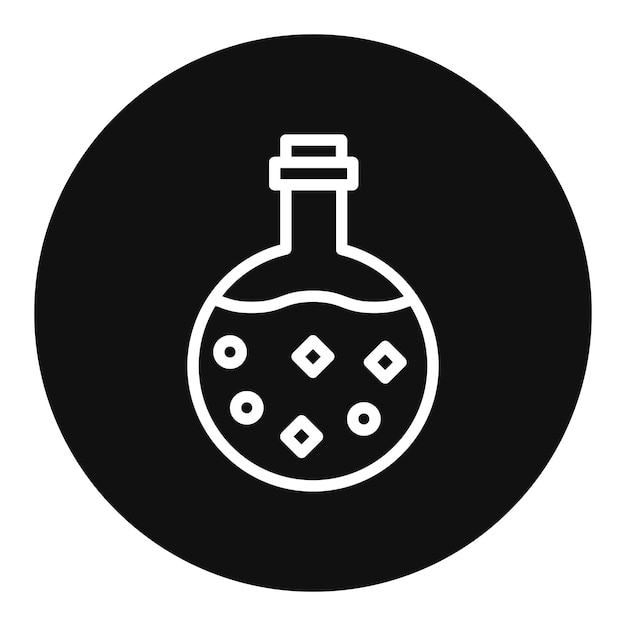 Imagen vectorial del icono de la poción Se puede usar para Fairytale