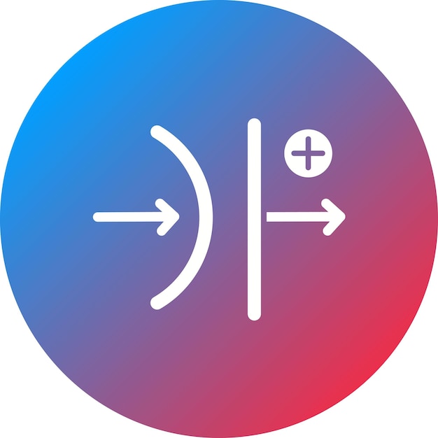 La imagen vectorial del icono polarizado se puede utilizar para el optometrista