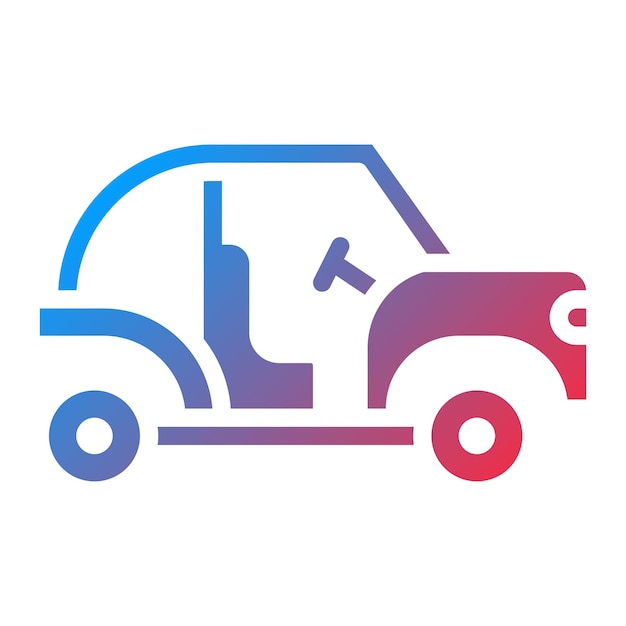 Imagen vectorial del icono de la política de seguridad del buggy Se puede usar para Golf