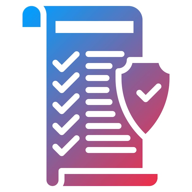 Imagen vectorial del icono de las políticas Se puede utilizar para la incorporación empresarial