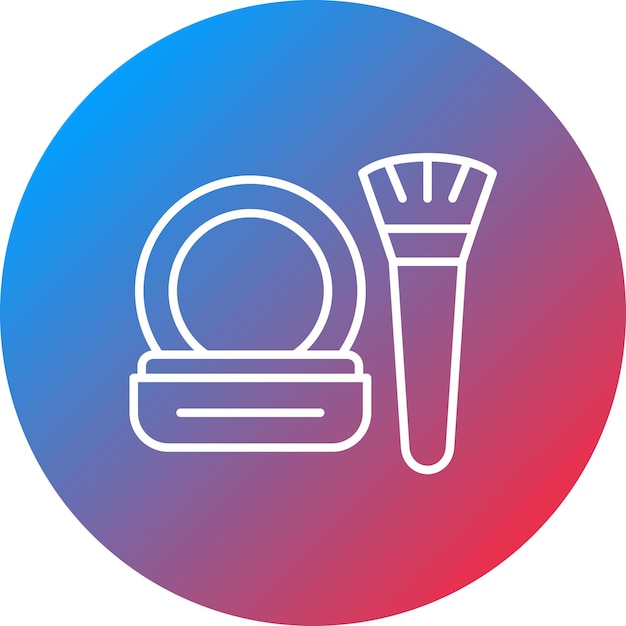 Imagen vectorial del icono del polvo Se puede utilizar para cosméticos