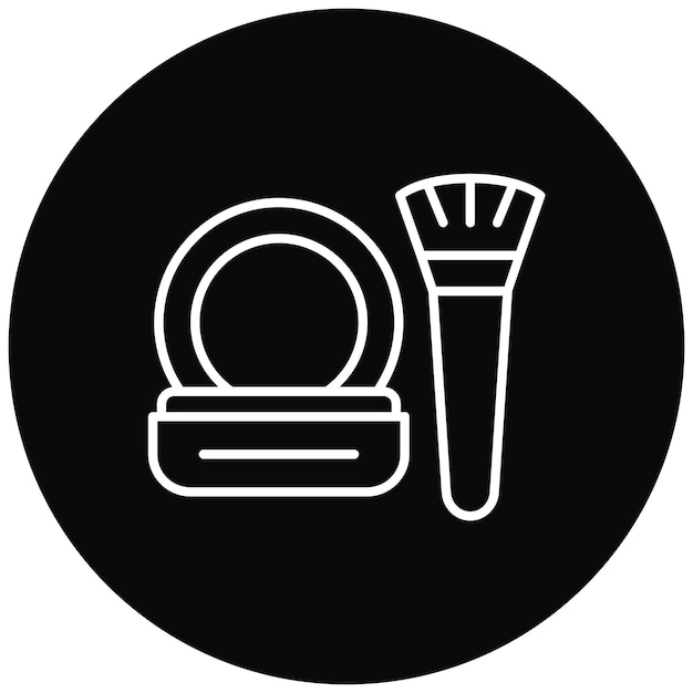 Imagen vectorial del icono del polvo Se puede utilizar para cosméticos