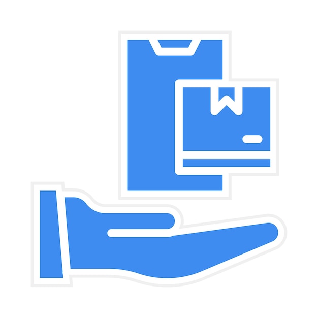 Imagen vectorial del icono del portador del paquete Se puede utilizar para el comercio